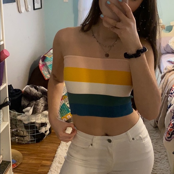 Pacsun- L.A. Hearts multicolored striped tube top - Picture 2 of 3